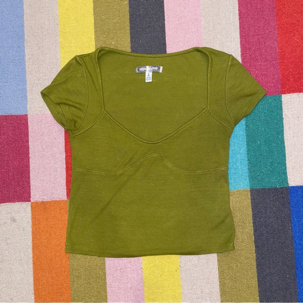 Olive Green Urban Outfitters Top
